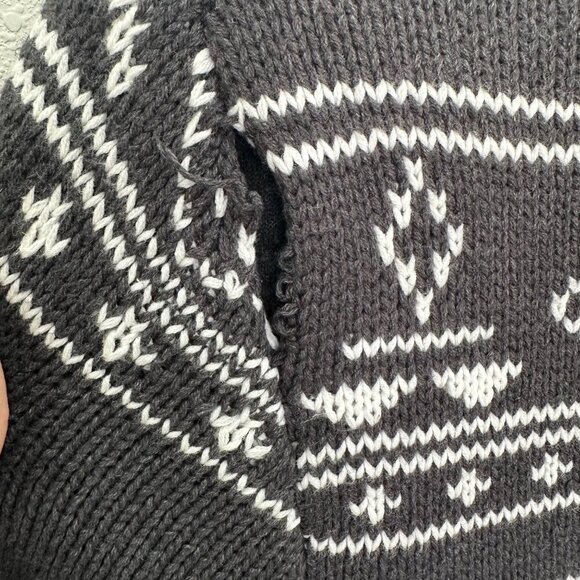 Cotton & Rye Outfitters Elk Sherpa Lined Full Zip Sweater Mens size Medium - Picture 3 of 7